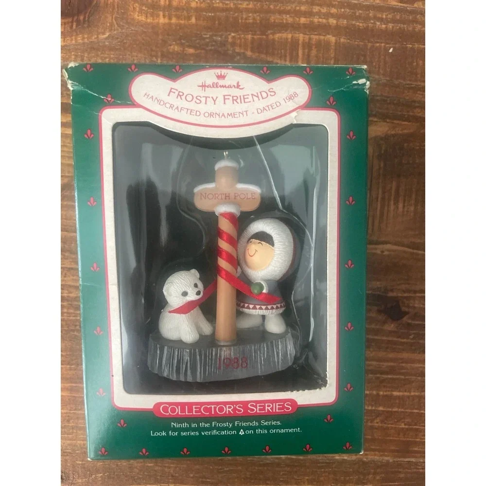 Hallmark Ornament  1988 FROSTY Friends ESKIMO and‎ POLAR